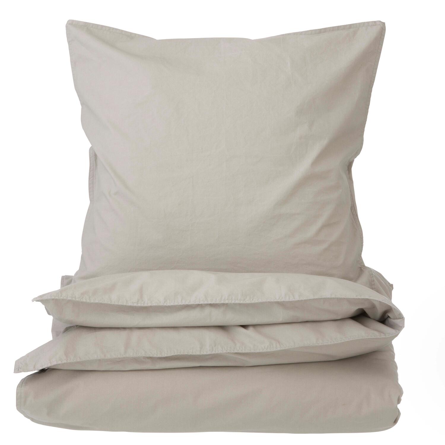 Curly Percale sengesæt - Grå